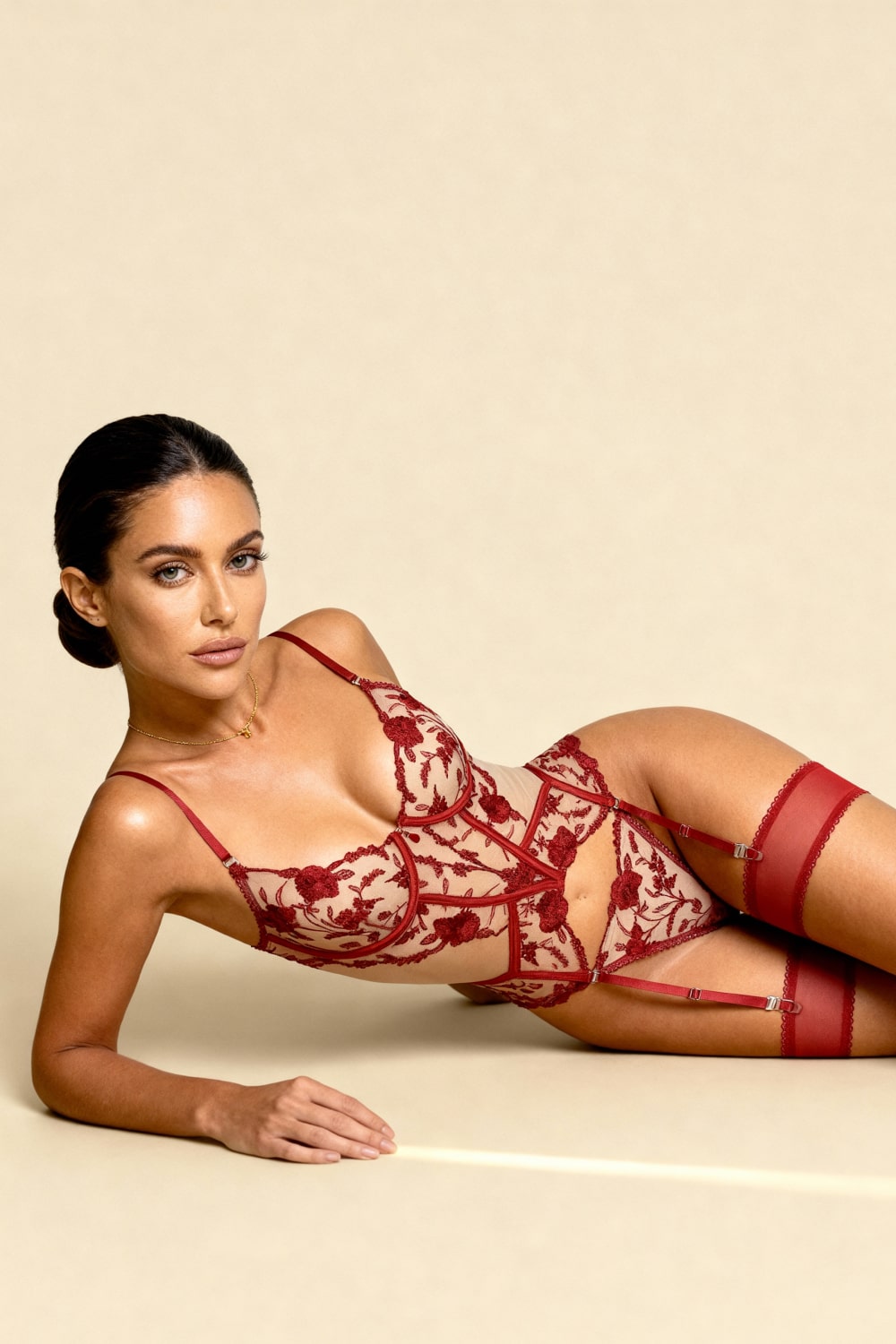 Marisela Kırmızı Büstiyer